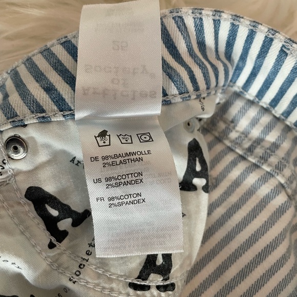 Articles of Society Blue and White Striped Skinny Jeans - Picture 7 of 8